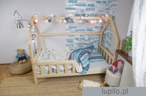Bett Holzhaus Skandiland 140x80 cm