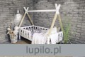 łóżko domek tipi dwukolorowe