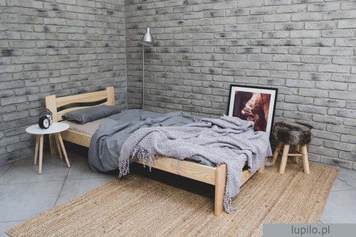 łóżko sosnowe pojedyncze